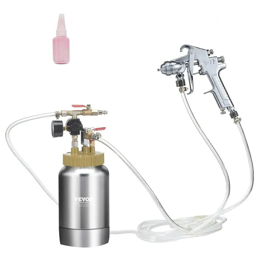 

2L 0.5Gal Lightweight Spray Paint Pot 1.8mm Nozzle 3m Hose for home Improvement Automotive Construction 45PSI Max