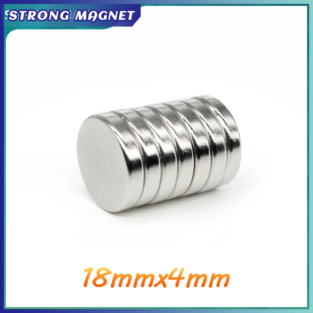 

2/5/10/20/50PCS 18*4 mm Strong Rare Earth Magnet 18mmx4mm Permanent NdFeB Magnet Disc Powerful Strong Magnetic Magnets18x4 mm