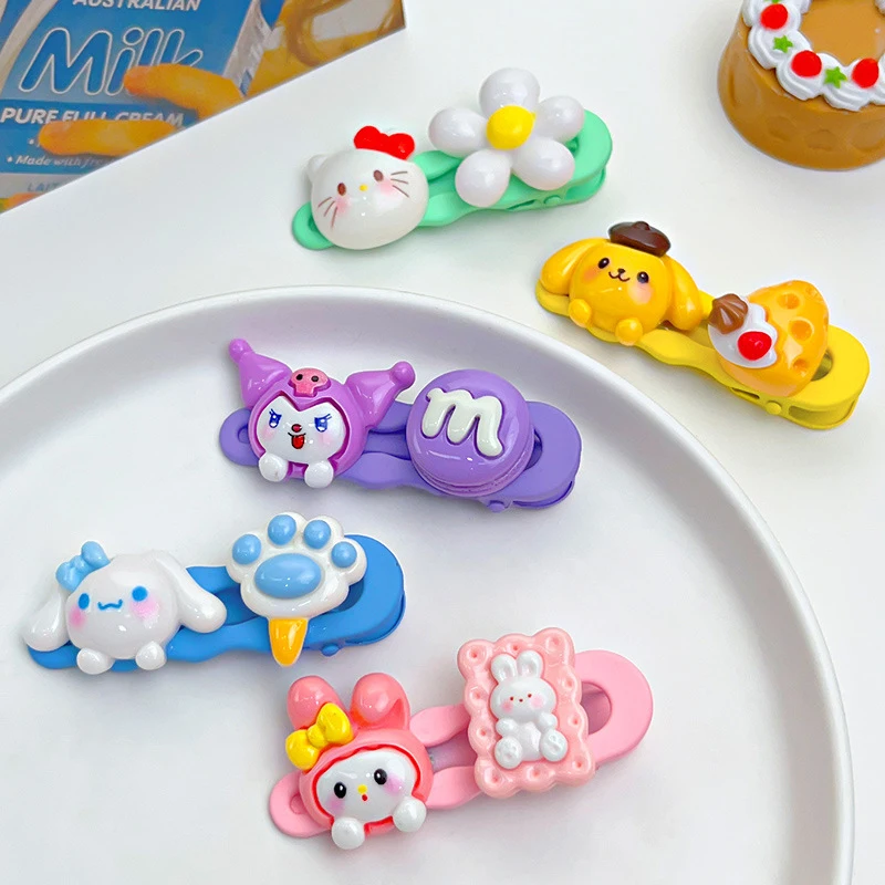 Sweet Cute Hairpins For Women Girls Lovely Fashion Hair Clips Cartoon Kawaii Hair Accessories Versatile Side Clips Gifts