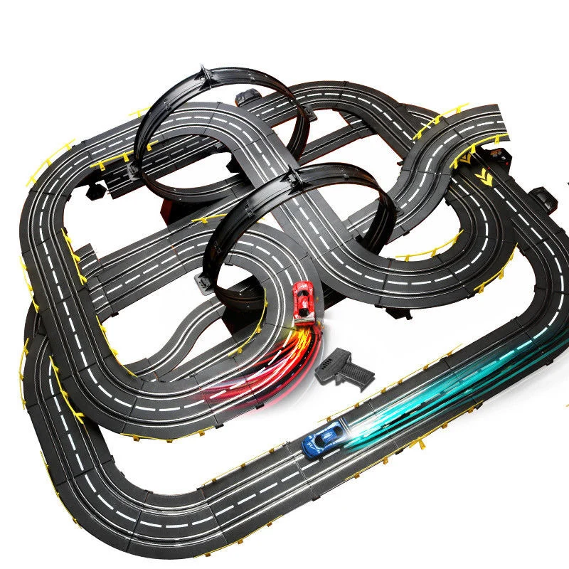 Hot selling electric remote-controlled track racing toys for large-scale track competitions 8-10 parent-child interactive toys