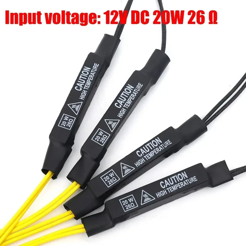 1-3 قطعة دراجة نارية LED بدوره أضواء الإشارة خطأ فك المتعري مؤشر تحميل المقاوم 12 فولت تيار مستمر 20 واط حل الوامض خطأ فك #6