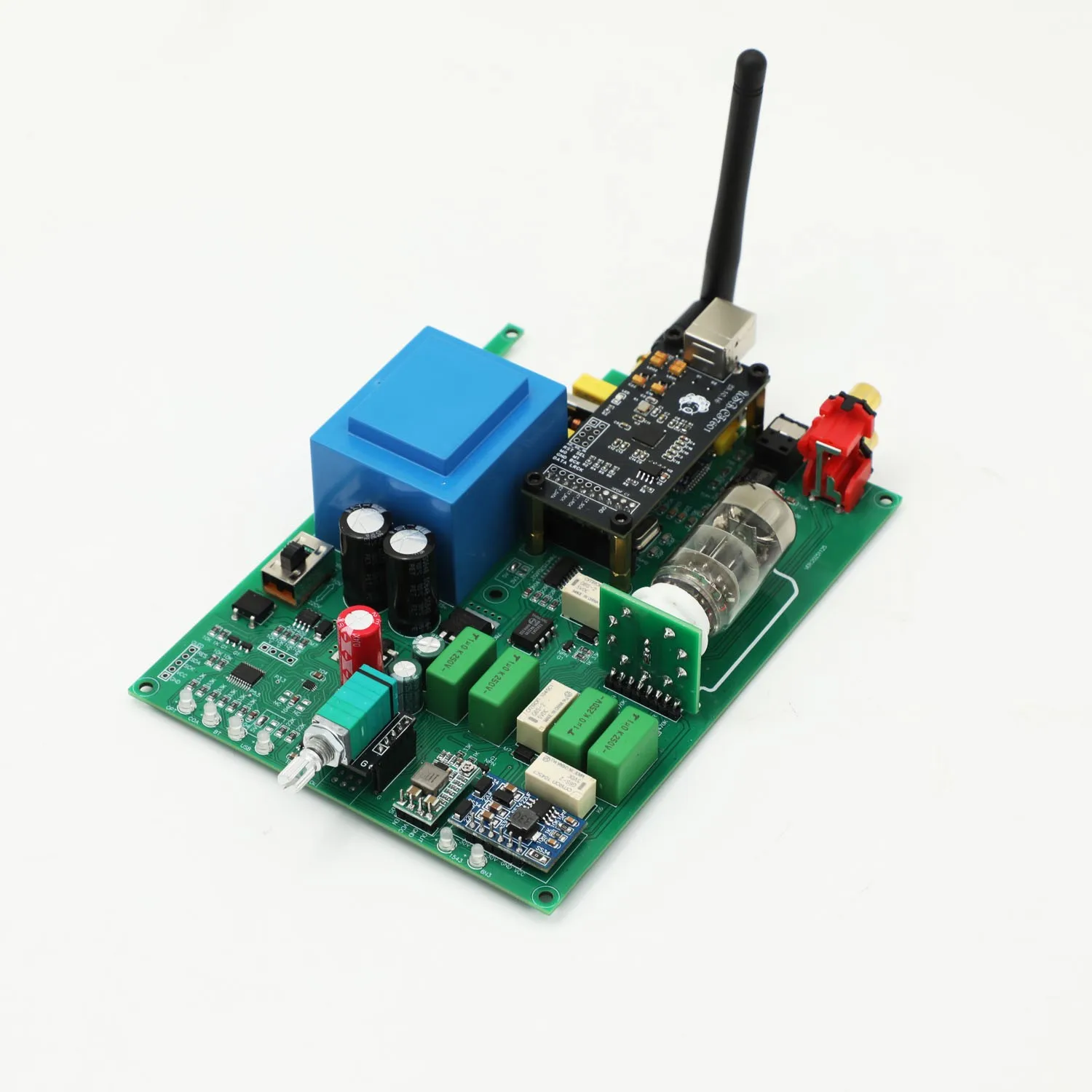 

Классическая аудиоплата-декодер TDA1543 на вакуумных лампах Hi-Fi с USB, коаксиальным, оптическим входами и Bluetooth DAC
