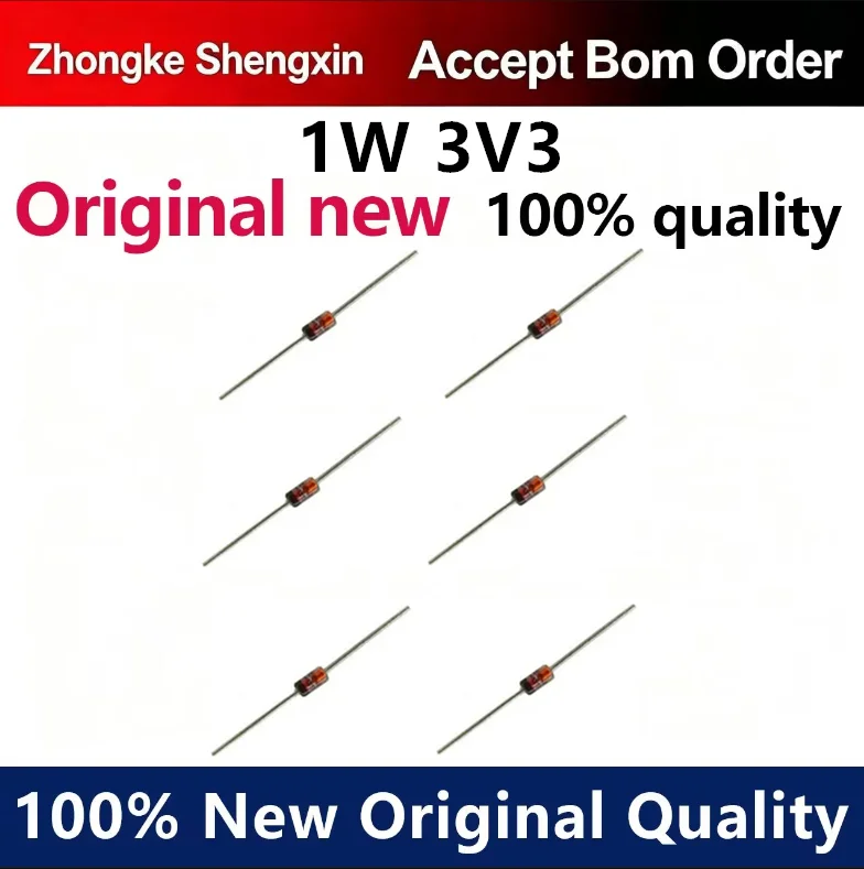 （5pcs-100pcs）1W voltage regulator tube 3V3 DO-41 brand new original