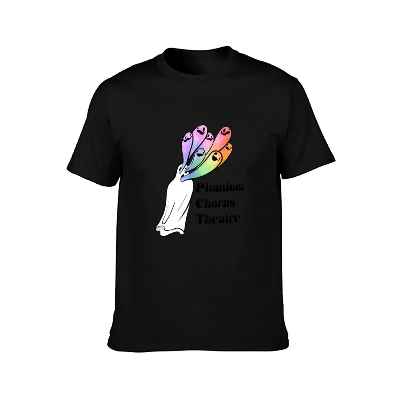 Phantom Chorus Theatre logo (black text) T-Shirt Casual Light Summer Short Sleeve Top T-Shirt