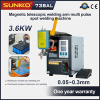 SUNKKO 738AL Spot Welding Machine 3.6KW New Upgraded Telescopic Arm Handheld WIth Spot Welding Pens Precision Pulse Spot Welders