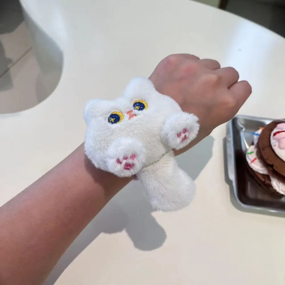 Cat Cat Slap Bracelet Series Rabbit Simulation Plush Doll Slap Bracelet Soft Wrist Style Capybara Plush Wrist Band Christmas Toy