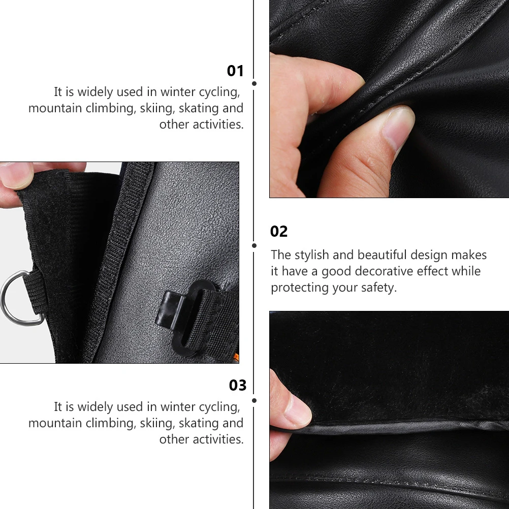 

2 шт., теплые защитные водонепроницаемые ветрозащитные мотоциклетные накладки, светоотражающие рукава для верховой езды, зимние защитные чехлы для ног для езды на велосипеде, катания на лыжах