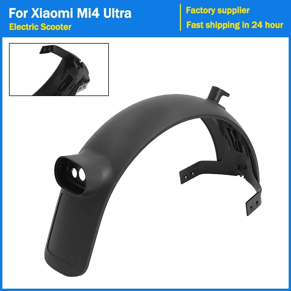 Peças para-lamas traseiro de scooter elétrica, para xiaomi mi4 ultra kickscooter, acessórios de montagem de liga de alumínio e plástico