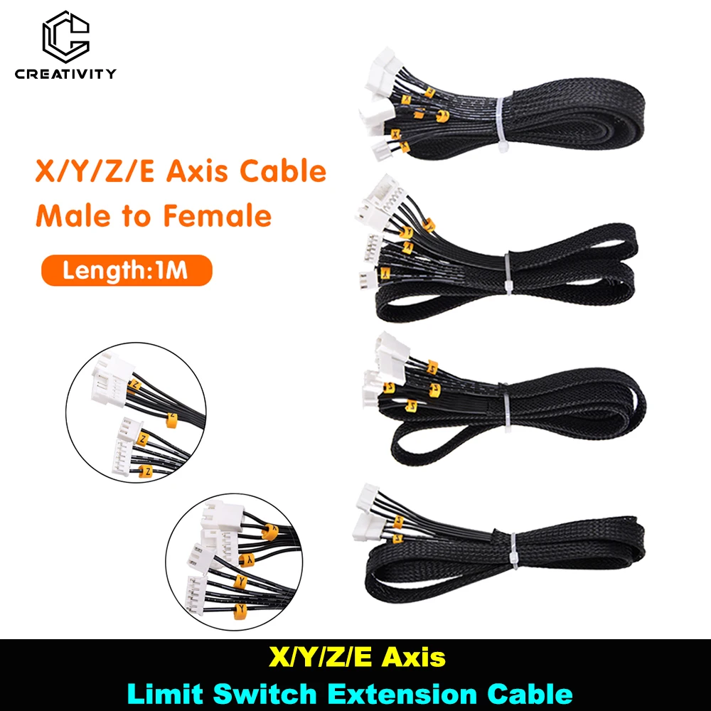 Creativity 3D X/Y/Z/E Axis Stepper Motor And Limit Switch Extension Cable And Filament Break Detection For Ender 3 CR10 S/S4/S5