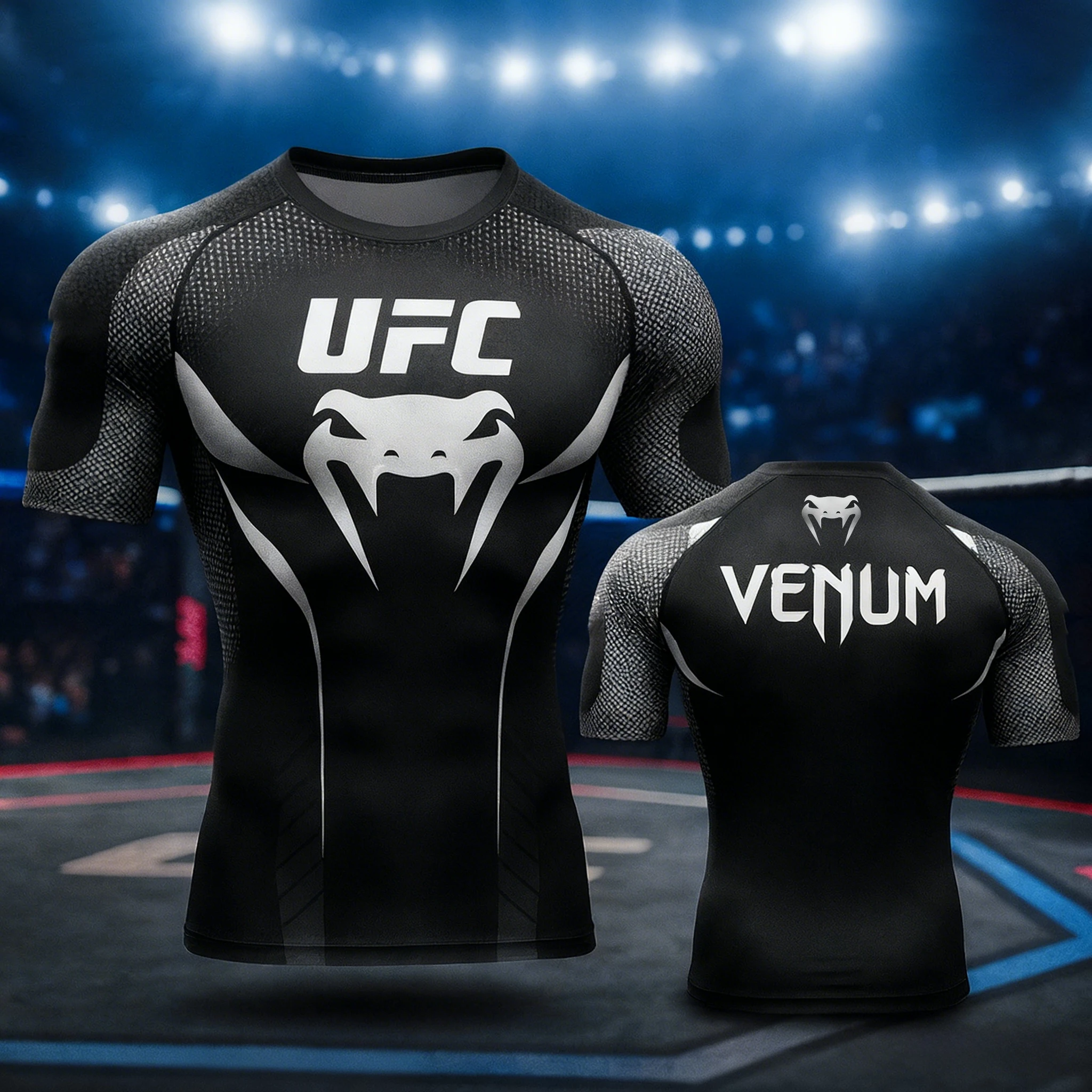 

UFC Fighter T-shirt for Men 3D Print Short Sleeve O-neck Fitness Gym Workout Casual Top for Summer Sports Streetwear
