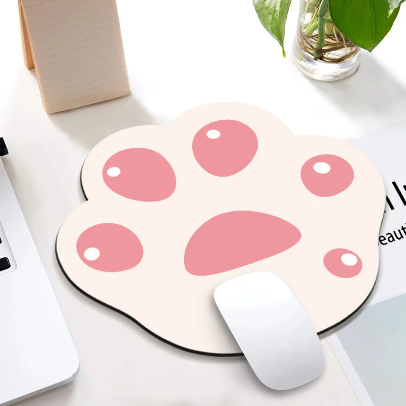 Imagem -03 - Cute Cat Paw Mouse Pad Desktop Desk Mat Confortável Gaming Wrist Rest Support Papelaria Coreana Material de Escritório