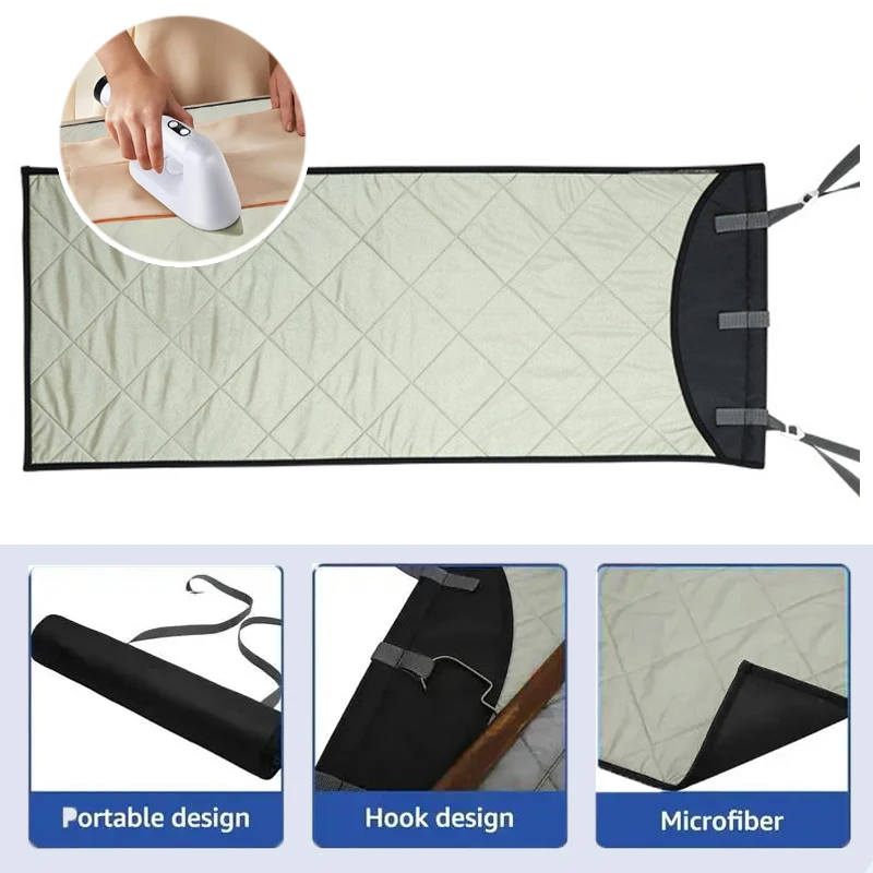 

Vertical Ironing Mat Over The Door Steamer Pad Foldable Portable for Travel Business Trip Handheld Steamer Clothes Protector