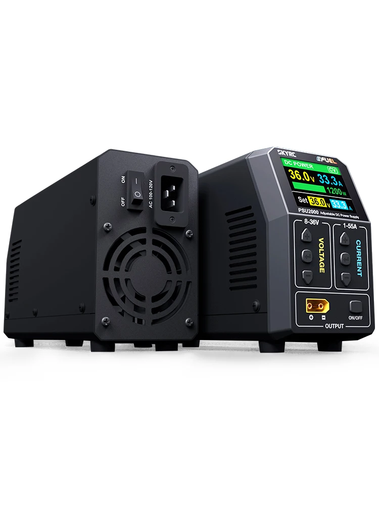 SKYRC Adjustable DC Power Supply PSU2000 eFUEL 8–36V 55A XT90 High Power for RC LiPo Chargers iCharger DX6 ISDT K2 ToolkitRC M8D
