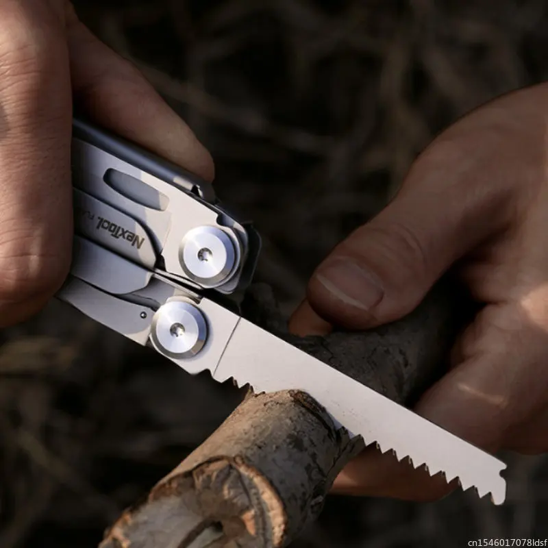 Imagem -02 - Nextool-flagship Pro Folding Blade Knife Especial Edc Ferramentas Manuais ao ar Livre 16 em Alicate Multi-tool Chave de Fenda Abridor de Lata