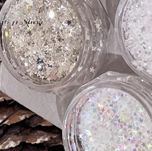 1mm Mini Sparkling Star Nail Glitter Sparkling Pentagram Nail Decoration Nail Salon Design Cute Accessories DIY Nail Art Design