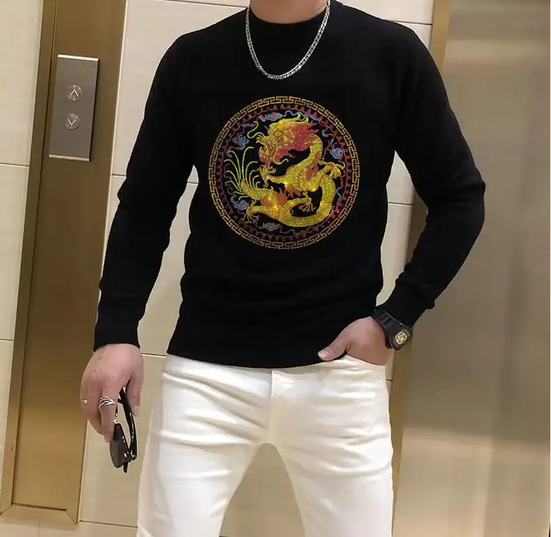 Man brand designer Plein ali top Pullovers New Fashion Rhinestones 2024 fashion  sweaters   Men drop shipping