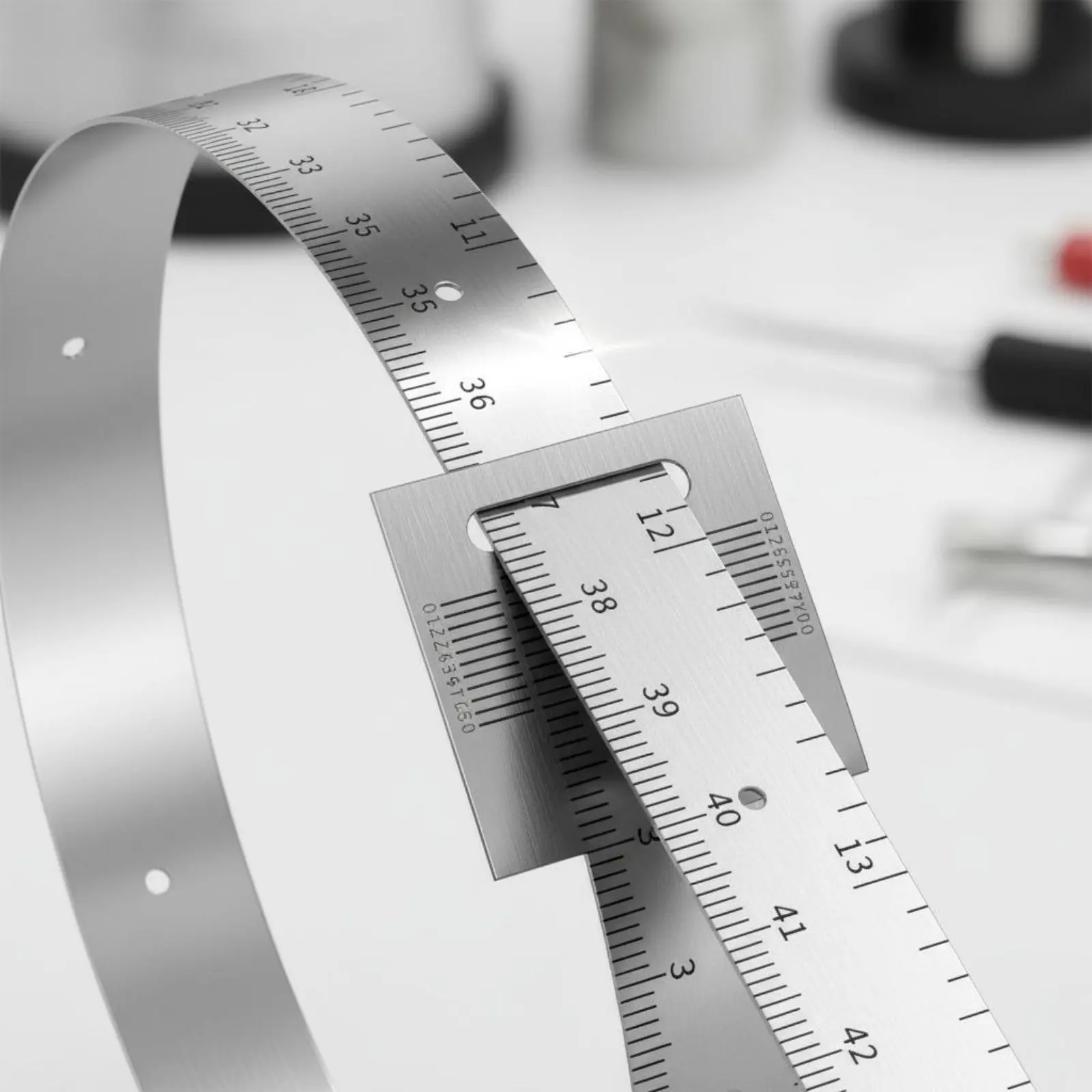 Circumference Tape Tape High Accuracy Graduated Diameter Tape Circumference Ruler Stainless Steel Double Scale for Engineers