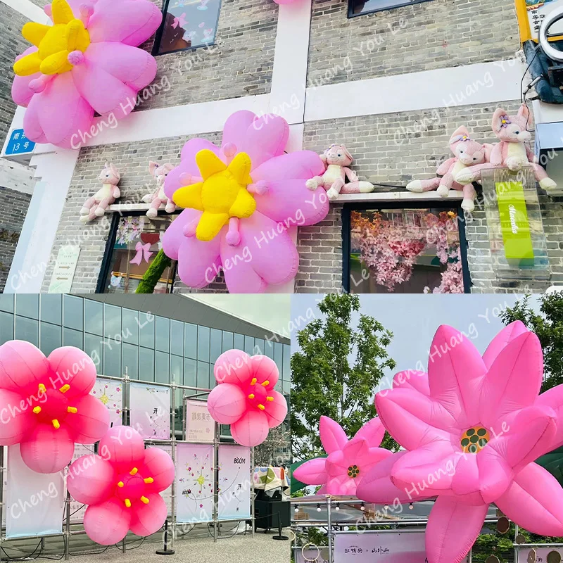 3M doccia gonfiabile fiore rosa ciliegio fiore di ciliegio ventilatore d'aria loto
