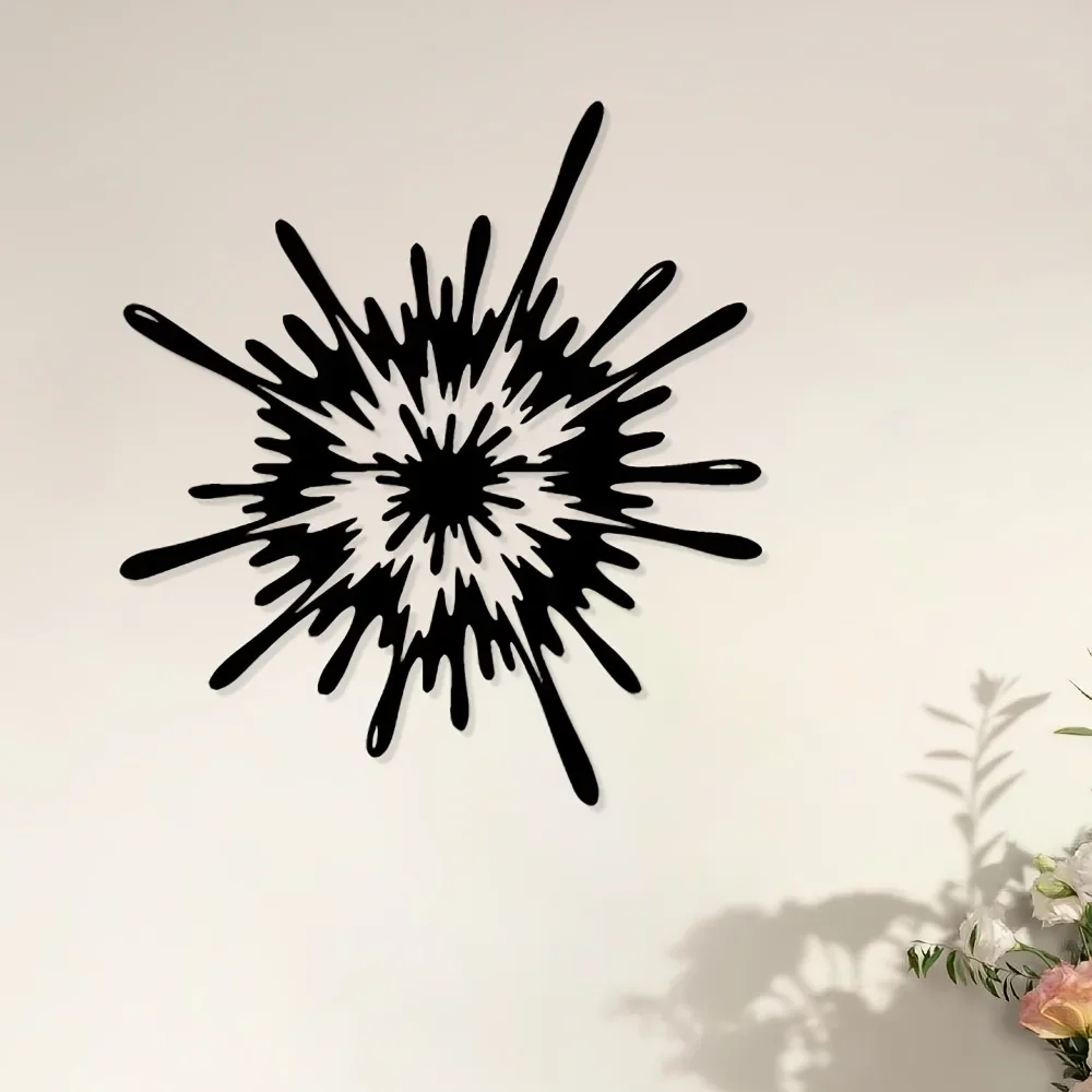 CIFBUY Iron Wall Art Burst Metal Waterproof Sculpture For Home Garden Hanging Decor Gift
