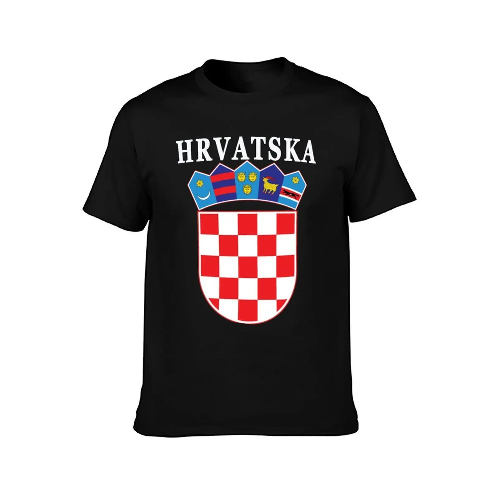 Croatia Hrvatska Deluxe National Jersey T-Shirt Summer Casual Cotton Tee Oversized Streetwear Tops Vintage Graphic Print