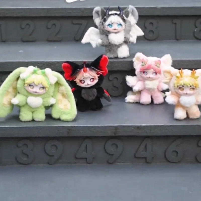 

Dumia Sweet Beast Story Vinyl Plush Blind Box Figure Cute Cat Stuffed Doll Bag Charm Trendy Toy Birthday Gift For Girls Mystery