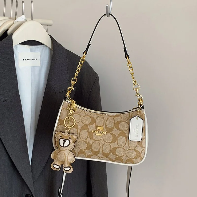 حقيبة كتف نسائية أنيقة مصنوعة من جلد كانيون المطبوع الراقية سان مارينو كاجوال واسعة وناعمة