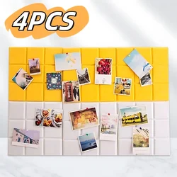 1/2/4PCS Nine Grid Felt Message Board Office Decoration Bulletin Board Notepad Home Photo Display Board Wall Decoration