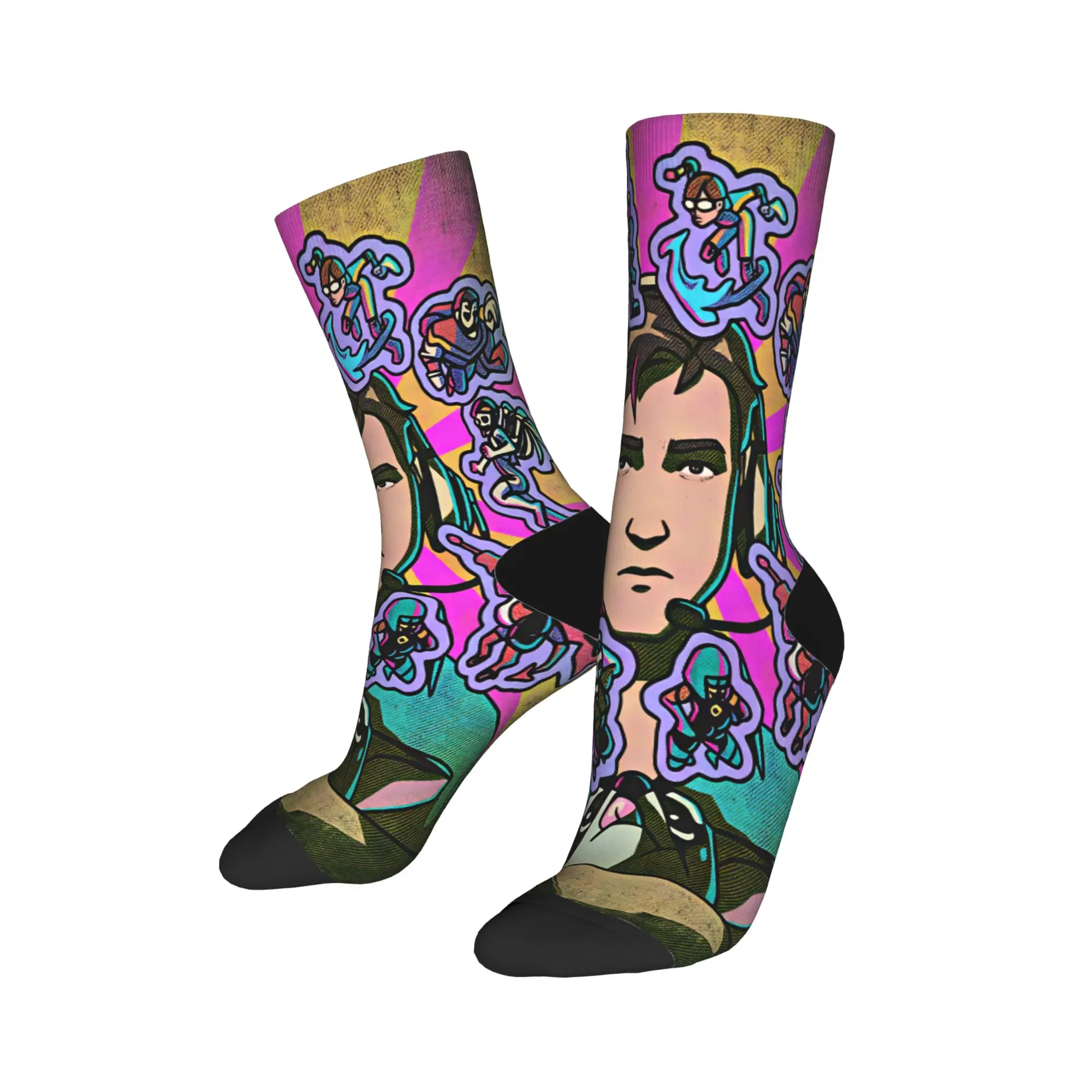 Dispatchs Games Socks Autumn  Stockings Fashion Unisex Men Quality Socks Graphic Running Anti Bacterial Socks