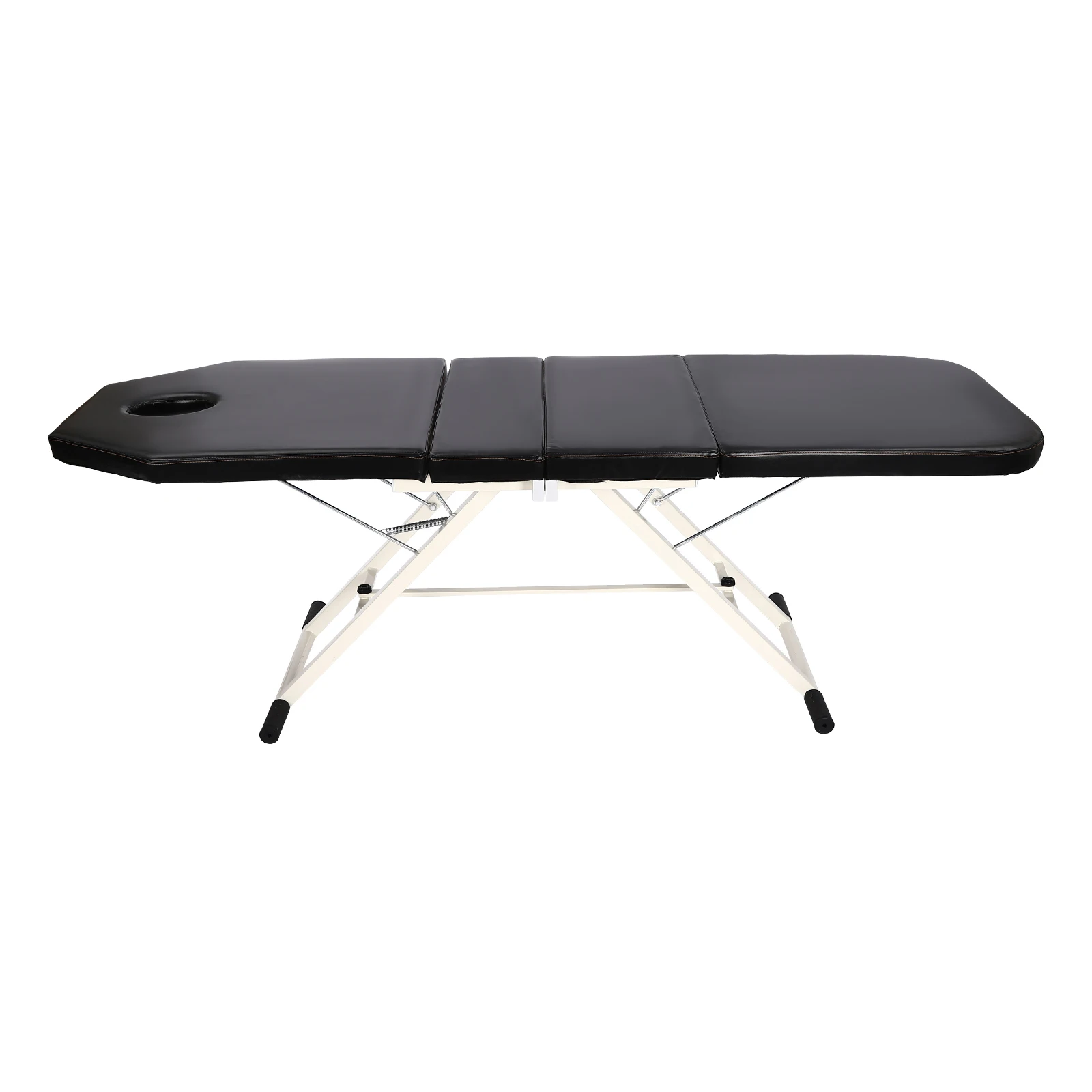 Portable Folding Massage Table Beauty Salon Tattoo Therapy Couch Bed Lightweight Tri-fold Bed Massage Table Fine Cell Foam Black