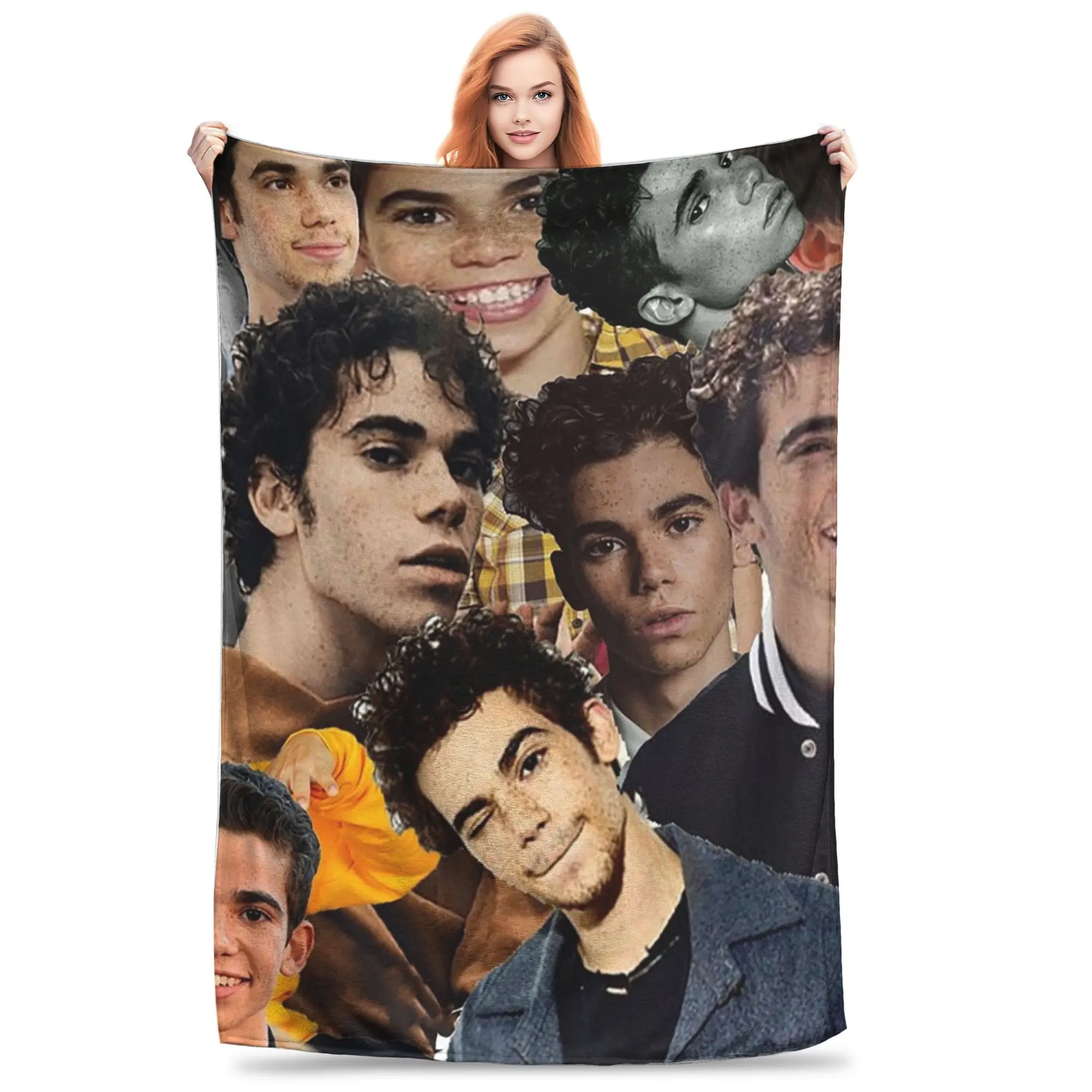 Cameron boyce collage design 2019 Blankets Soft Warm Flannel Throw Blanket Cover for Bed Living room Picnic Travel Home Couch