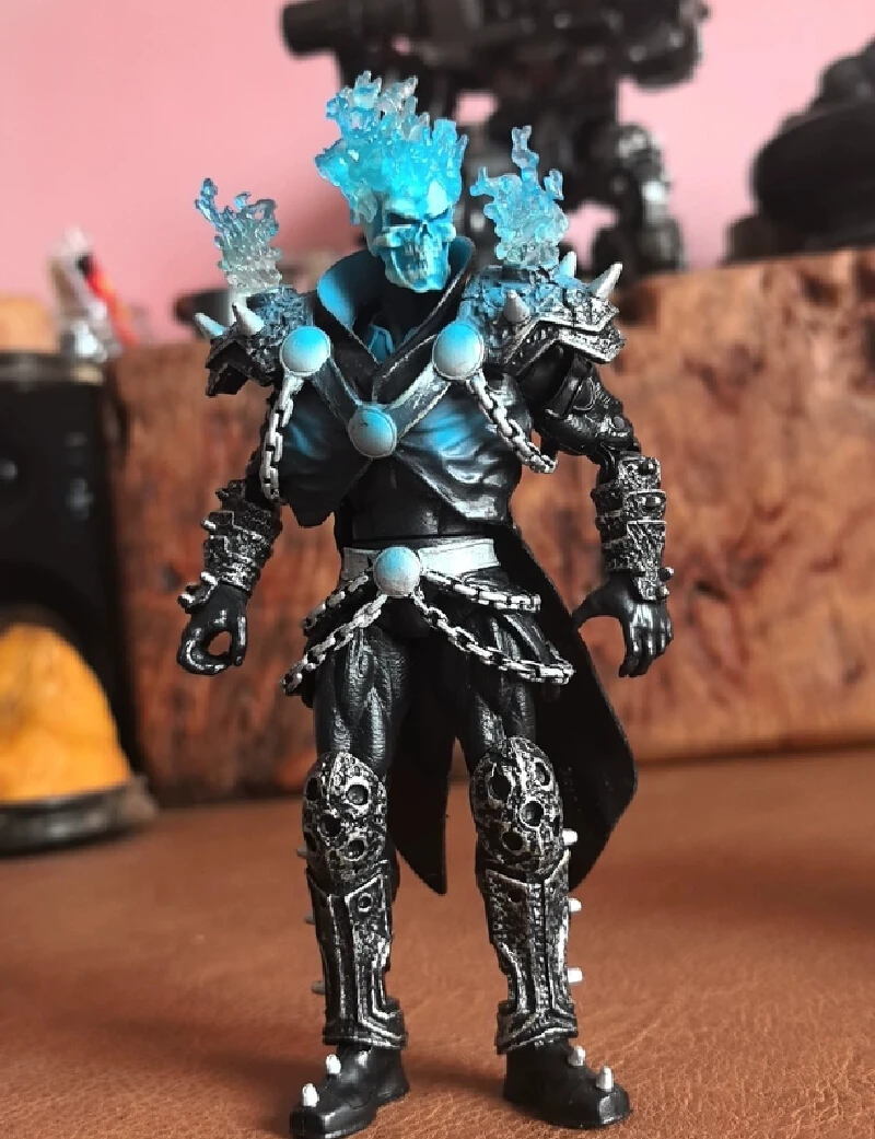 

18cm Ghost The Rider Skull Motorcycle Fighting Vehicle Emits Light V22r Collect Action Figure Model Toys Boys Surprise Gift