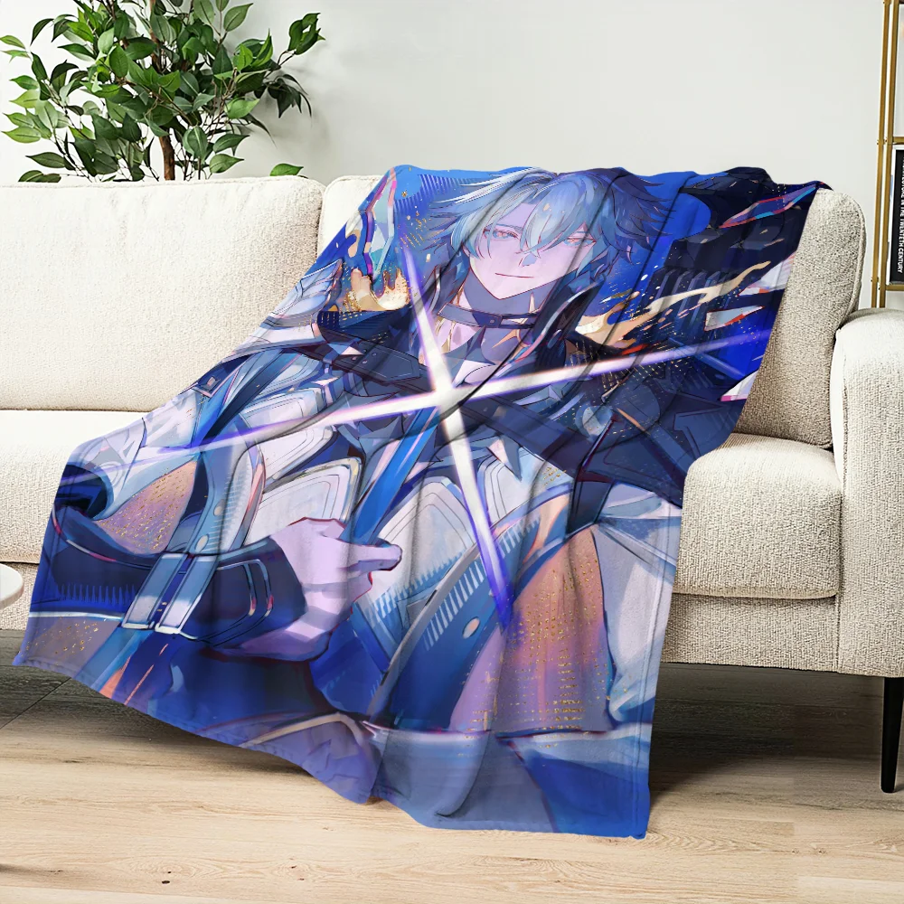 Honkai Star Rail Wiki Phainon Blanket Blanket for Couch Sofa Travel Home Hiking Picni Bed Beding Flannel Blanket birthday gift