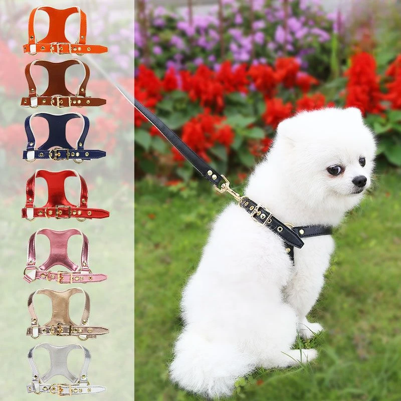 Cat Harness Leash Adjustable Harness Vest Leash Collar Puppy Small Medium Dog Outdoor Strap Belt Walking Small Medium-sized Dog