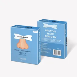 Tiras nasales transparentes, parche Anti ronquidos, Reduce los ronquidos, ayuda a la prevención de los ronquidos, mejor respiración, 30 unids/lote por caja