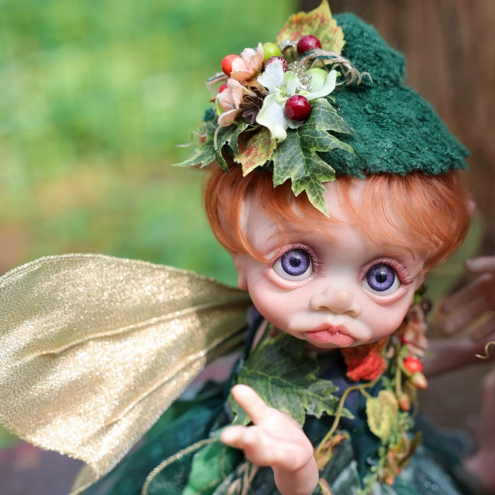 

Cloveray 16 inch Full Body Vinyl Realistic Doll Cute Elf Vinyl Doll High Quality Original Collection Artwork Kid Birthday Gift