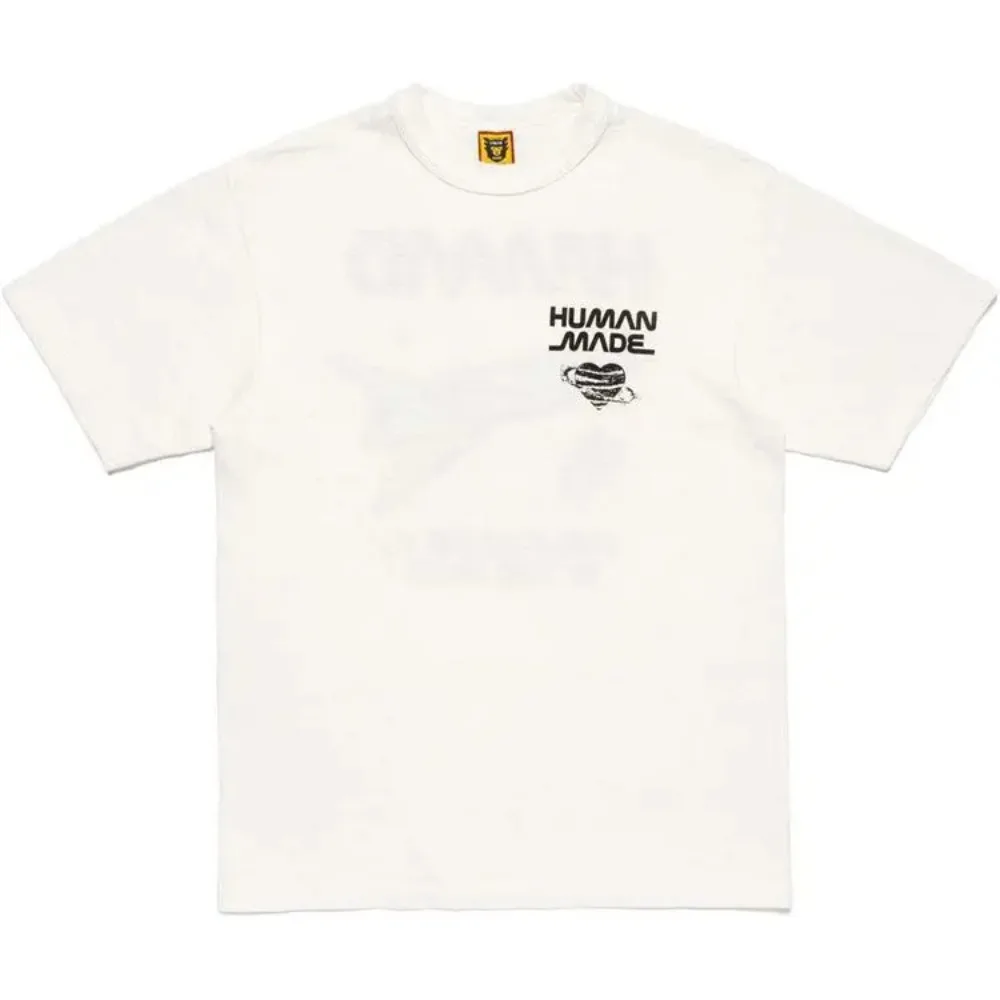 HUMAN MADE back universe element pattern soft short sleeved T-shirt unisex pure cotton trendy brand heavyweight