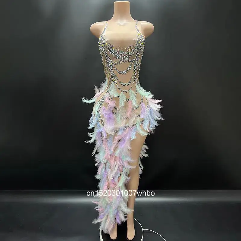 

Сексуальное женское платье для латиноамериканских танцев 2026 года, без рукавов, фиолетовое, с перьями, вечернее платье с водными стразами, для танго, сальсы, ча-ча-ча
