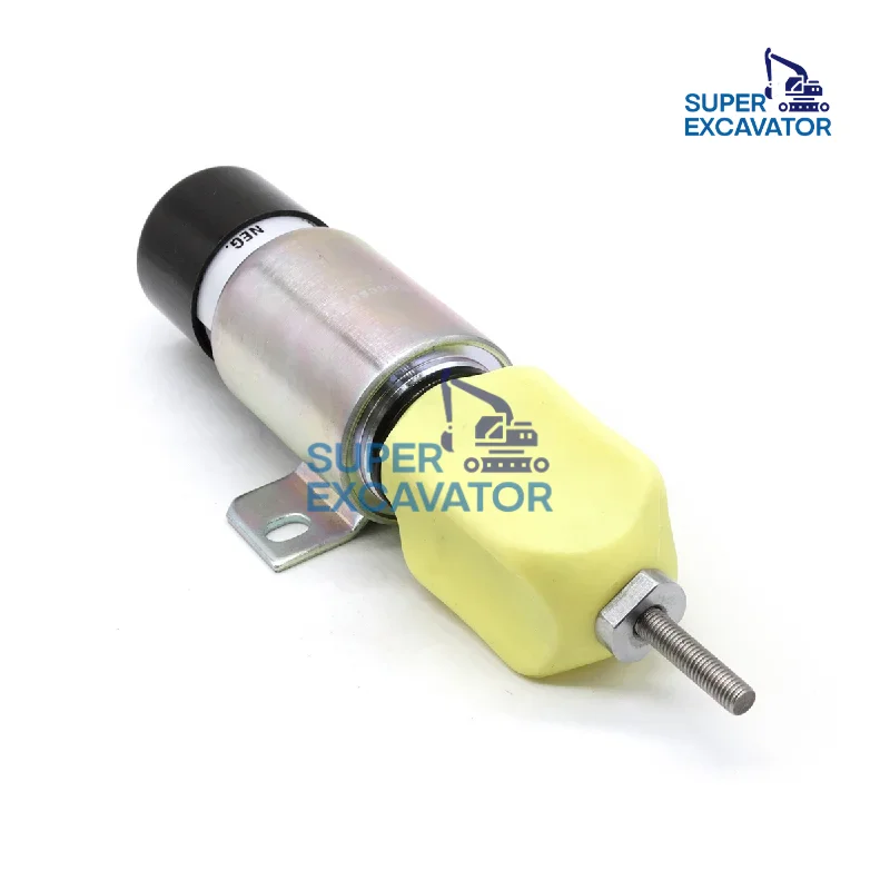 Excavator Spare Parts Accessories 12V Stop shutoff Shut dwon Solenoid Valve 1751-12E2U1B1S1 1700-2501 for CUMMINS Diesel Engine