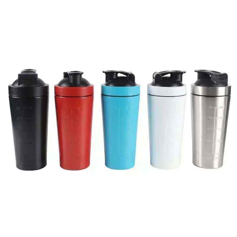 Multi-Color Stainless Steel Bottle Single-Ayer Sports Shaking Cup Simple Leakproof Cup Suitable for Fitness and Sports Cups