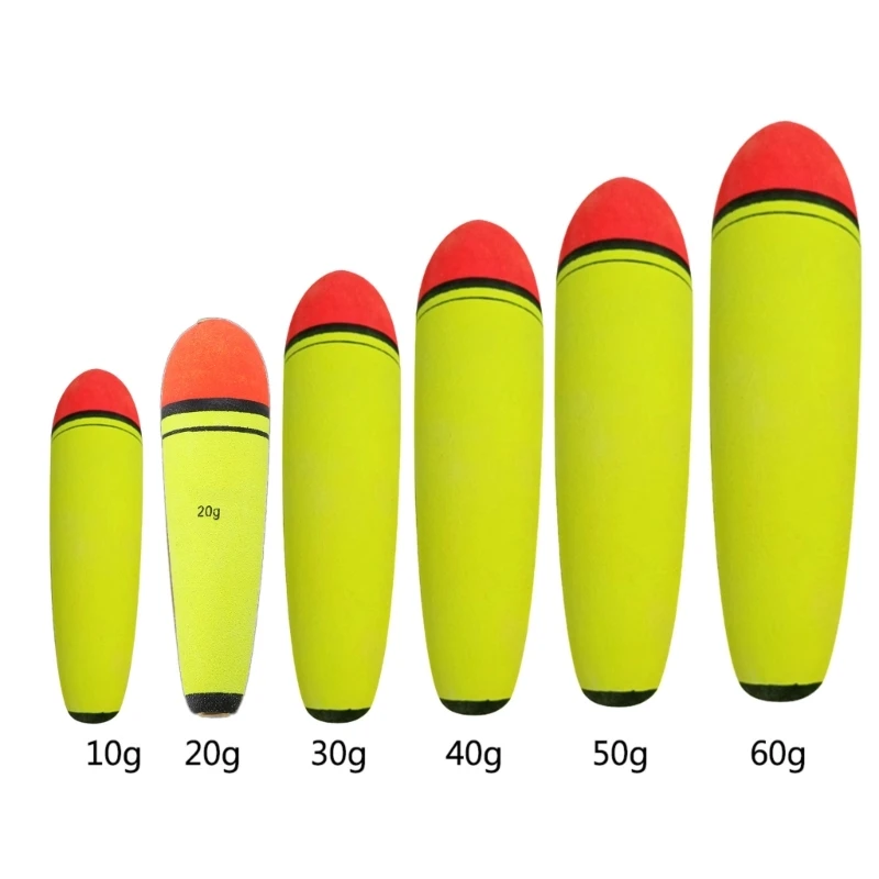 5Pcs EVA Slip Bobbers Fishing Floats and Bobbers Spring Oval Slip Floats for Crappie Catfish Panfish Walleyes Fishing