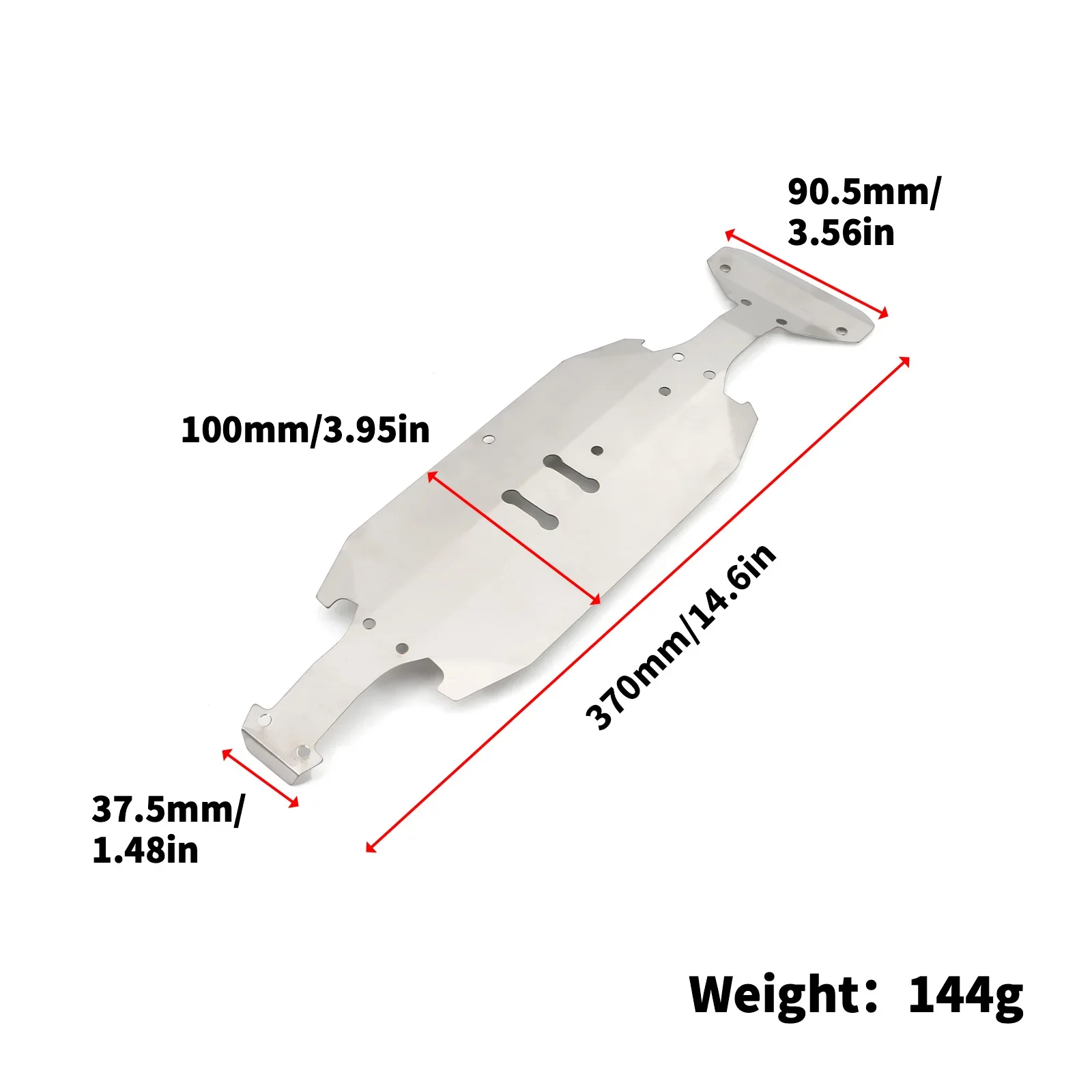 XV02 Stainless Steel Chassis Armor Protection Anti-Skid Plate For 1/10 RC Car TAMIYA XV-02