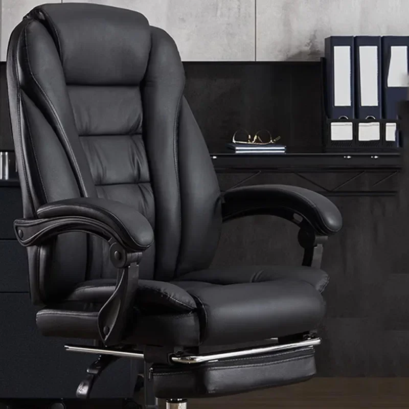 High quality Waterproof Design Office Chairs Arm Extension Luxury Roller Office Chairs Executive Footrest