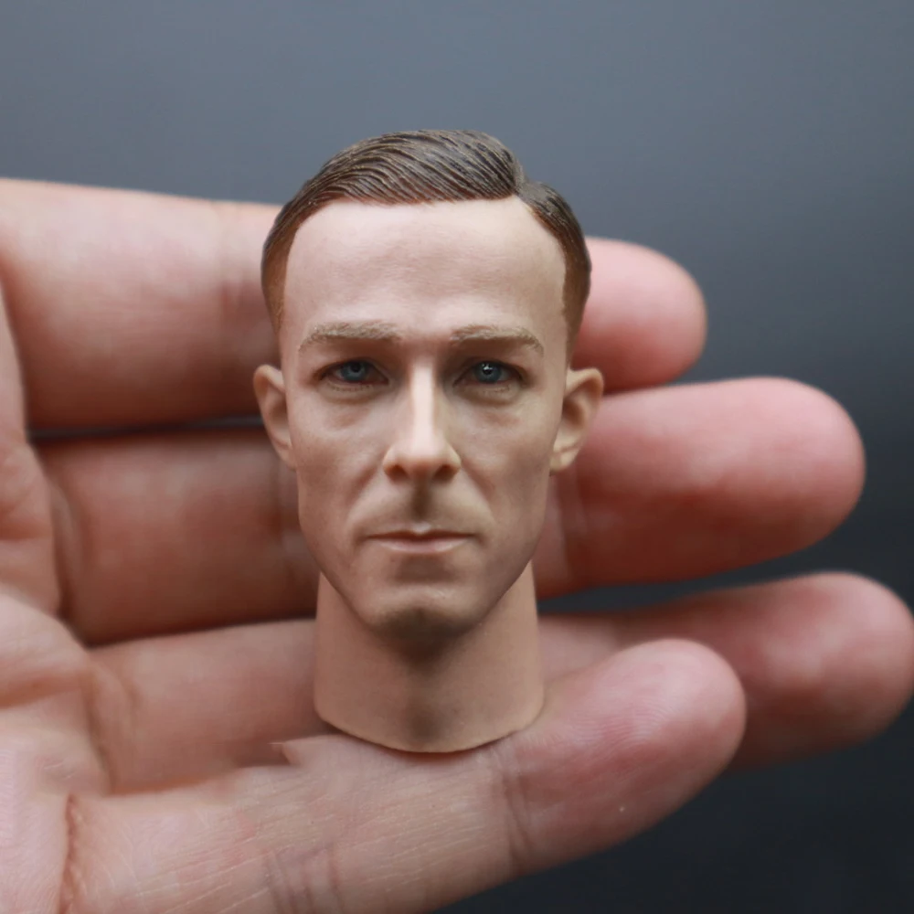 

Big Sale 1/6th WWII Series Soldier Male Vivid Male Head Sculpture Carving Model For 12inch Action Figures DIY