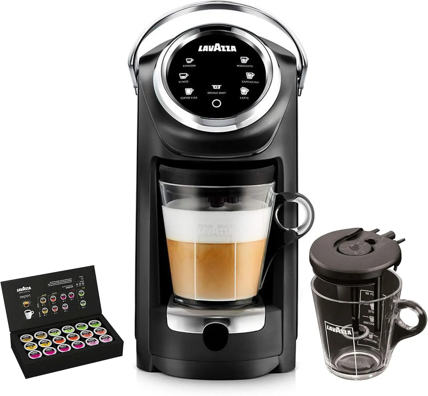 Paquete de café con clase Plus, máquina todo en uno LB 400 + 1 Kit de bienvenida, paquete de 36 cápsulas mezcladas + 1 recipiente adicional