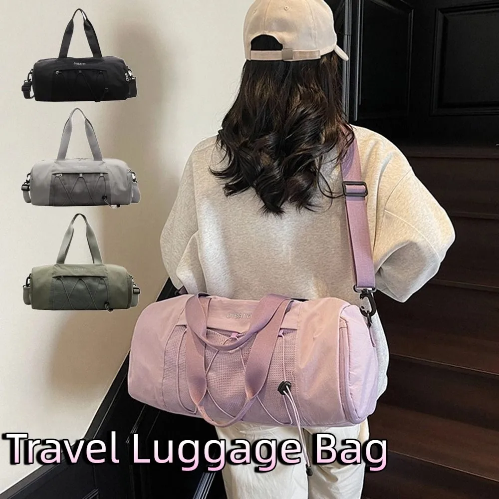 Korean Style Travel Luggage Bag Large Capacity Dry and Wet Separated Sports Fitness Handbag Carrying Waterproof Duffel Bag
