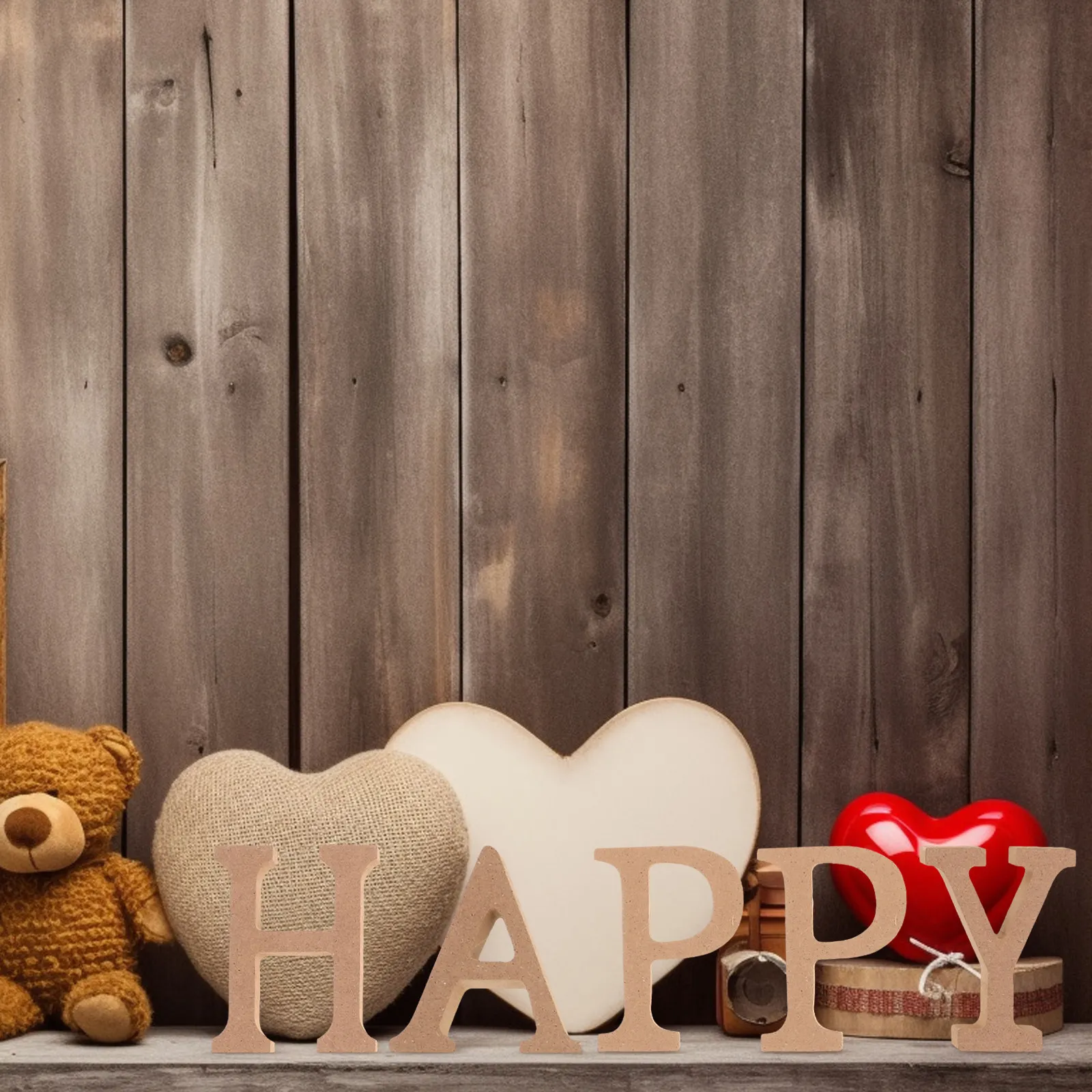 1Set Wooden Craft Letters Unfinished Alphabet Blocks Small Wood Letters Home Decor Baby Shower Wedding Table Decoration