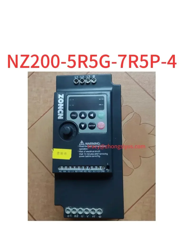 

Used PLC Inverter NZ200-5R5G-7R5P-4 380V 7.5KW