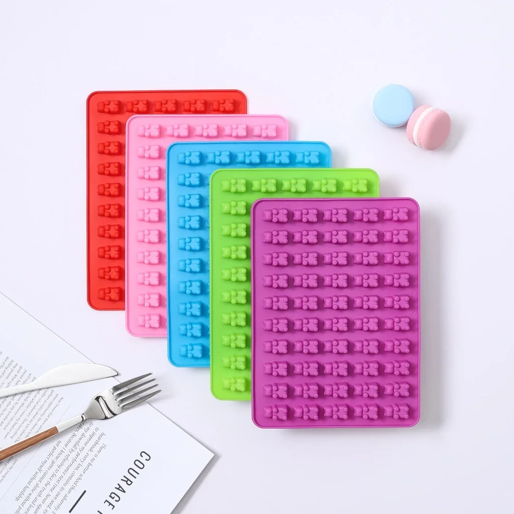 1 pièces Mini bricolage fruits collations Fudge ours moules Silicone cuisine cuisson accessoires bonbons chocolat cuisson antiadhésif moules