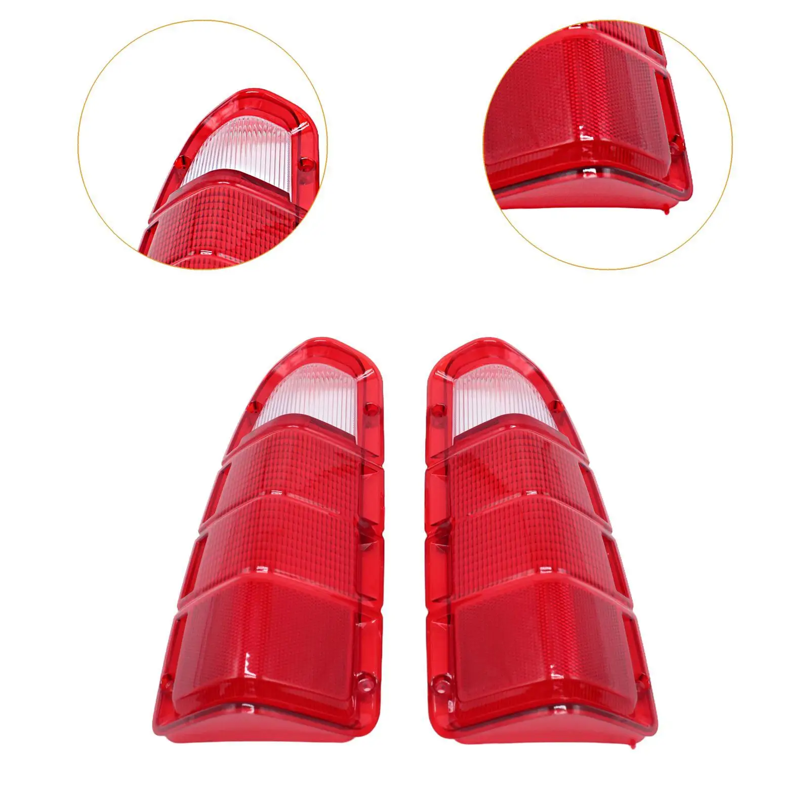 Tail Light Lens Only Repair Parts Professional Red Easily Install Sturdy Accessories Replaces for Dodge Truck 1972-1980