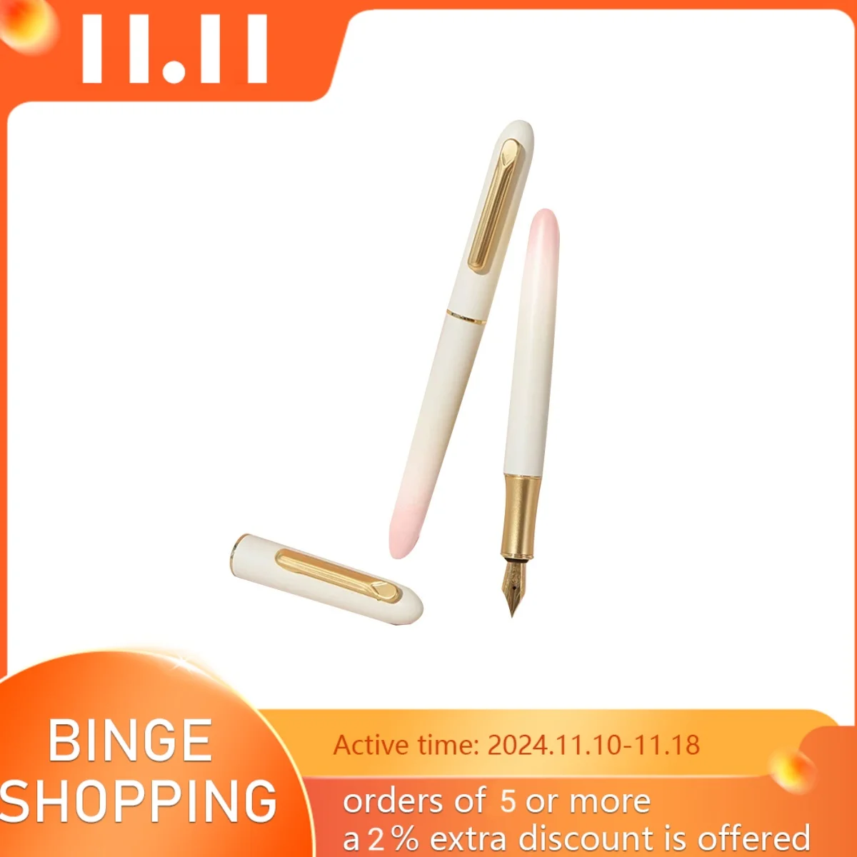 

LIY/RIIMOO 515 Sunset Evening Breeze Metal Frosted Fountain Pen EF F nib Business Writing supplies Stationery student Gift pen